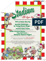 Stadium Kids Menu