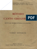 Metodo de Canto Gregoriano (Fernando Martinez Soques)
