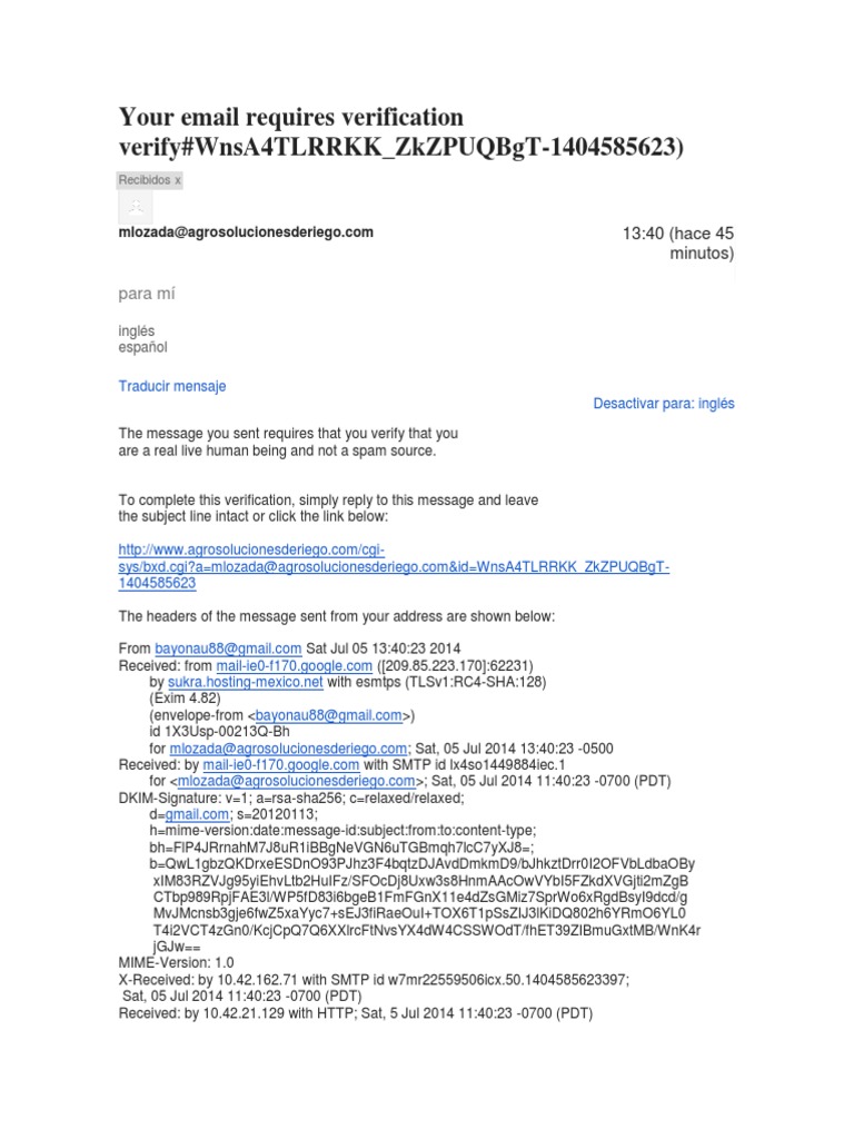 Email Verification Required | PDF | Internet Fraud | Computer Standards