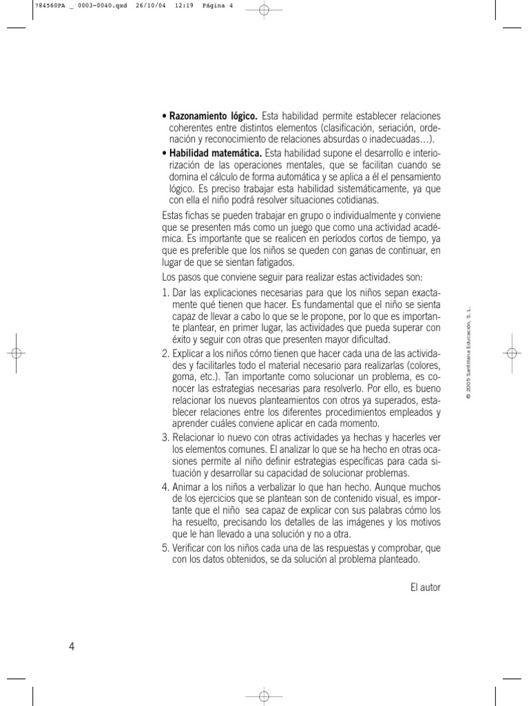 Fichas para Desarrollar la Inteligencia | PDF | Crecimiento personal y ...