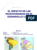 El impacto de las microfinanzas en el desarrollo local de Bolivia