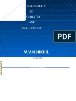 Virtual Reality IN Psychiatry AND Psychology: V.V.N.Nikhil