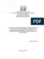 Analisis de Los Principios Normativos Del Procedimiento Administrativo