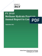 FY10 Methane Hydrate Report to Congress