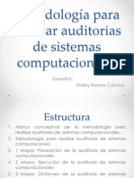 Metodología para Realizar Auditorias de Sistemas Computacionales