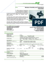 Especificaciones Datasheet OEM Transmisor Pequeño Compacto de Humedad EE04