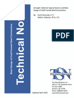 Strength Tables for Special Seismic and Blast Design Tech Note Tsn