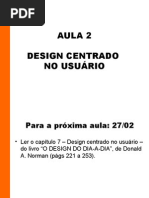 Aula 02 - Design centrado no usuário