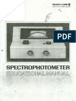 Bausch & Lomb Spectrophotometer Spectronic 20 Manual
