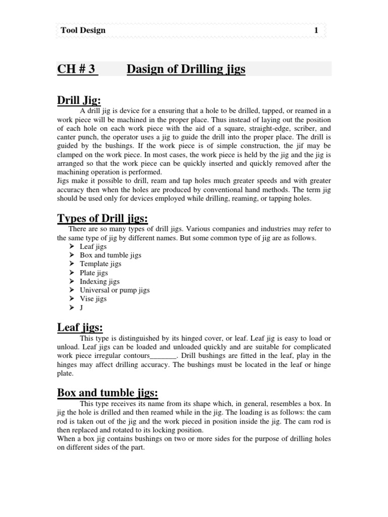 Tool Design #3 | PDF | Drilling | Drill