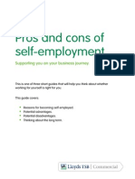Pros and Cons of Self Employment
