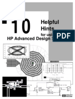 HP Advanced Design System: Helpful Hints