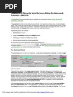 Printing - Creating 2-D Elements From Surfaces Using The Automesh Function - HM-3100