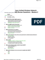 Implementing Cisco Unified Wireless Network Essential (IUWNE) Review Questions