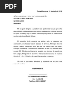 Carta de Exposicion de Motivos