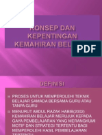 Konsep Dan Kepentingan Kemahiran Belajar