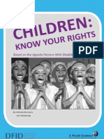 Children Know Your Rights - Based On The Uganda Person With Disabilities Act of 2006