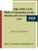 ONE GOD, OnE LAW: Philo of Alexandria On The Mosaic