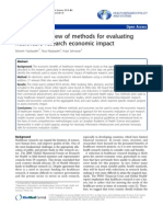 Systematic Review of Methods for Evaluating Healthcare Research Economic Impact