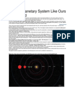 Second Planetary System Like Ours Discovered