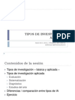 Tipos de Investigacic3b3n Aplicada