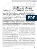 A Human Gut Microbial Gene Catalogue