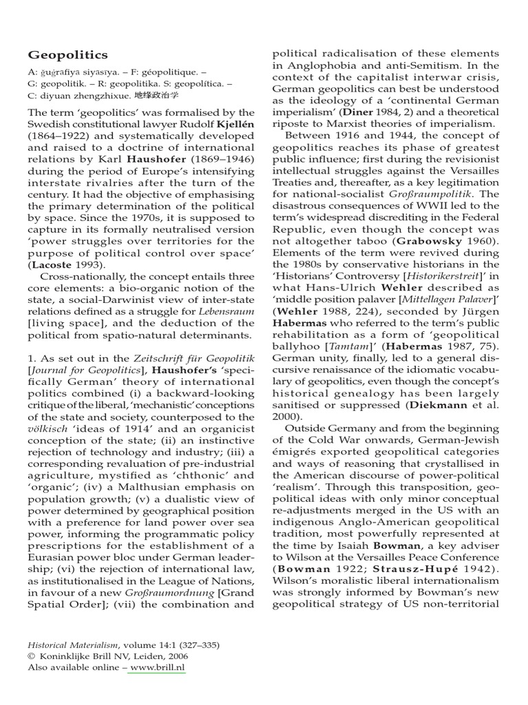 Geopolitics | PDF