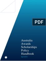 Australia Awards Scholarships Policy Handbook April 2013