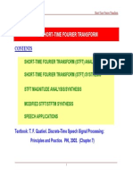 Speech Analysis and Synthesis-2 STFT