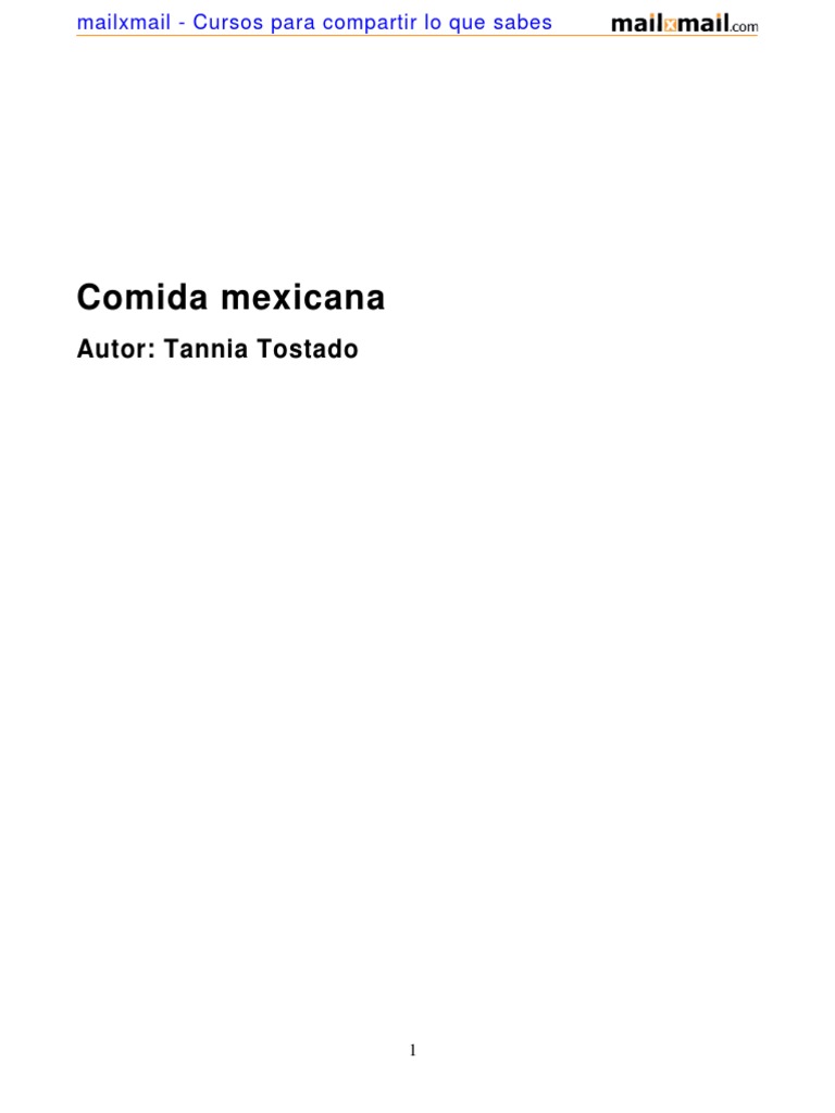 10 Recetas de Comida Mexicana Fácil | PDF | Cocina mexicana | Sopa