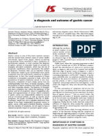 Role of Symptoms in Diagnosis and Outcome of Gastric Cancer