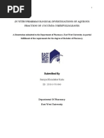 Download In Vitro Pharmacological Investigations of Aqueous Fraction of Coccinia Cordifolia Leaves by Rinta Moon SN233471334 doc pdf