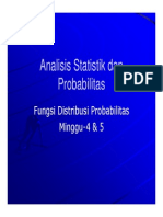 Fungsi Distribusi Probabilitas (Minggu4 & 5) - KL PDF