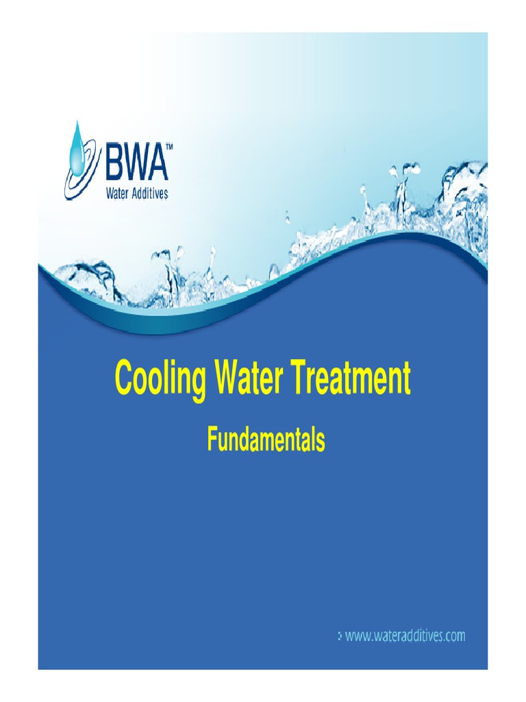 Cooling Water Systems Fundamentals PDF Air Conditioning Corrosion