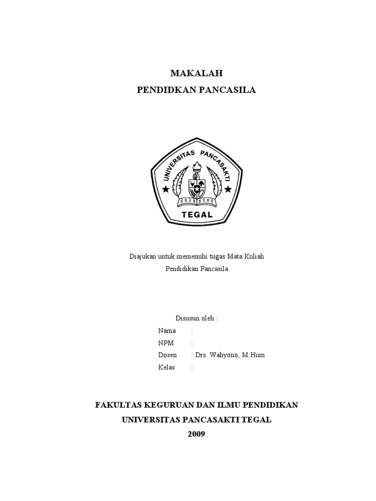MAKALAH PANCASILA