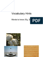 Vocabulary Hints