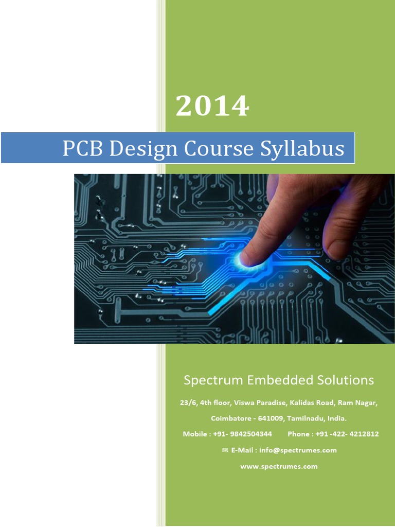 PCB Design Course Syllabus | PDF | Electronic Engineering | Computer