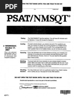 PSAT 2007 - Wednesday