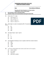 EKT Sample Question Paper