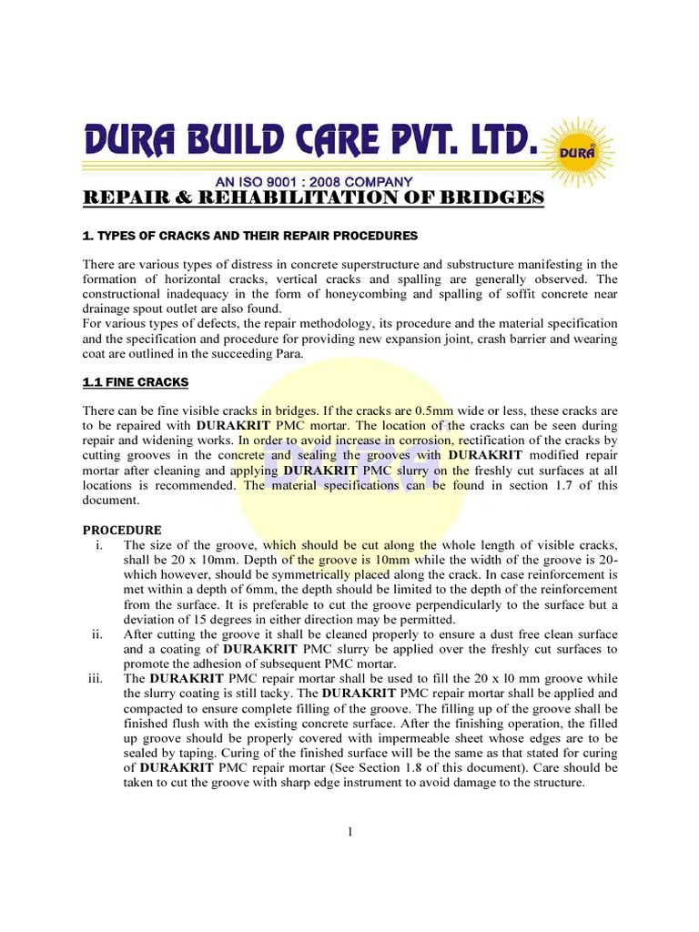 Bridge Repair and Rehabilitation Guide | PDF | Concrete | Mortar (Masonry)