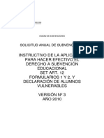 Codigos de Subvención