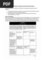 Essential Qualities of a Biblical Counselor Final Project Guidelines