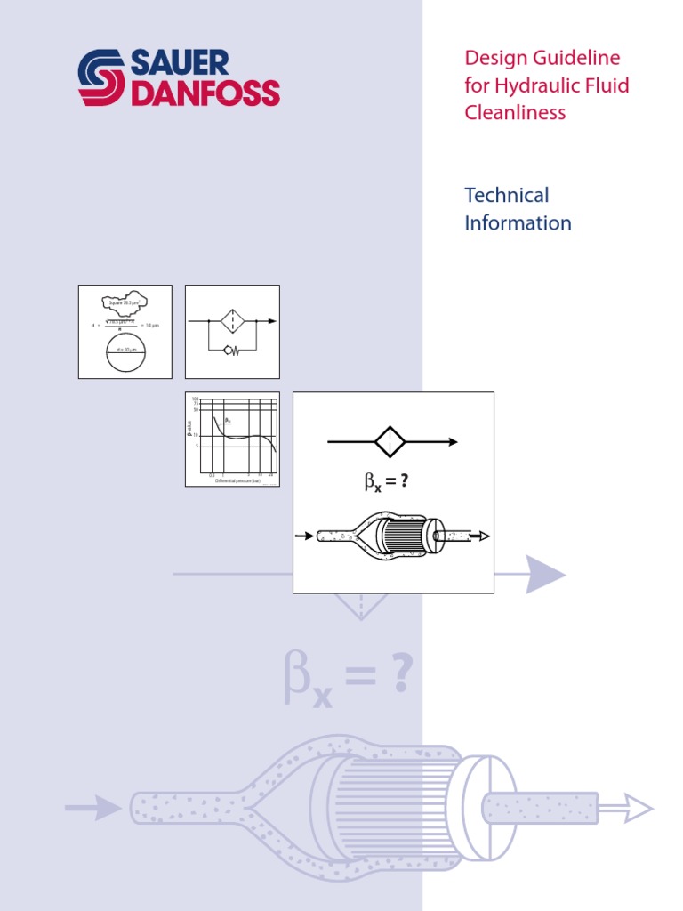 Design Guideline For Hydraulic Fluid Cleanliness PDF Pump Filtration