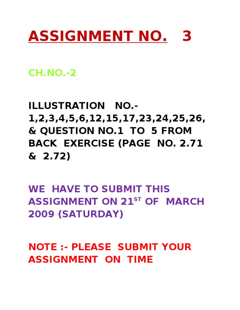 Assignment No.3 | PDF