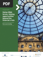 Download Italian MA Forum Seizing Opportunities Beyond the Financial Crisis by Remark The Mergermarket Group SN23350450 doc pdf