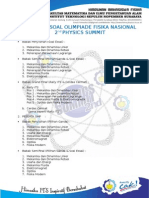 Kisi-Kisi Olimpiade Fisika Nasional 2nd Physics Summit