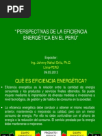 Ieee Ias Unac -Perspectivas de La Eficiencia Energética en El Perú