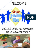 08 ROLES AND ACTIVITIES OF A COMMUNITY ORGANIZER