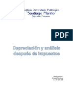 Depreciación y Análisis Despues de Impuestos