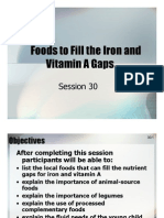 Session 30 Foods To Fill The Iron and Vit A Gap
